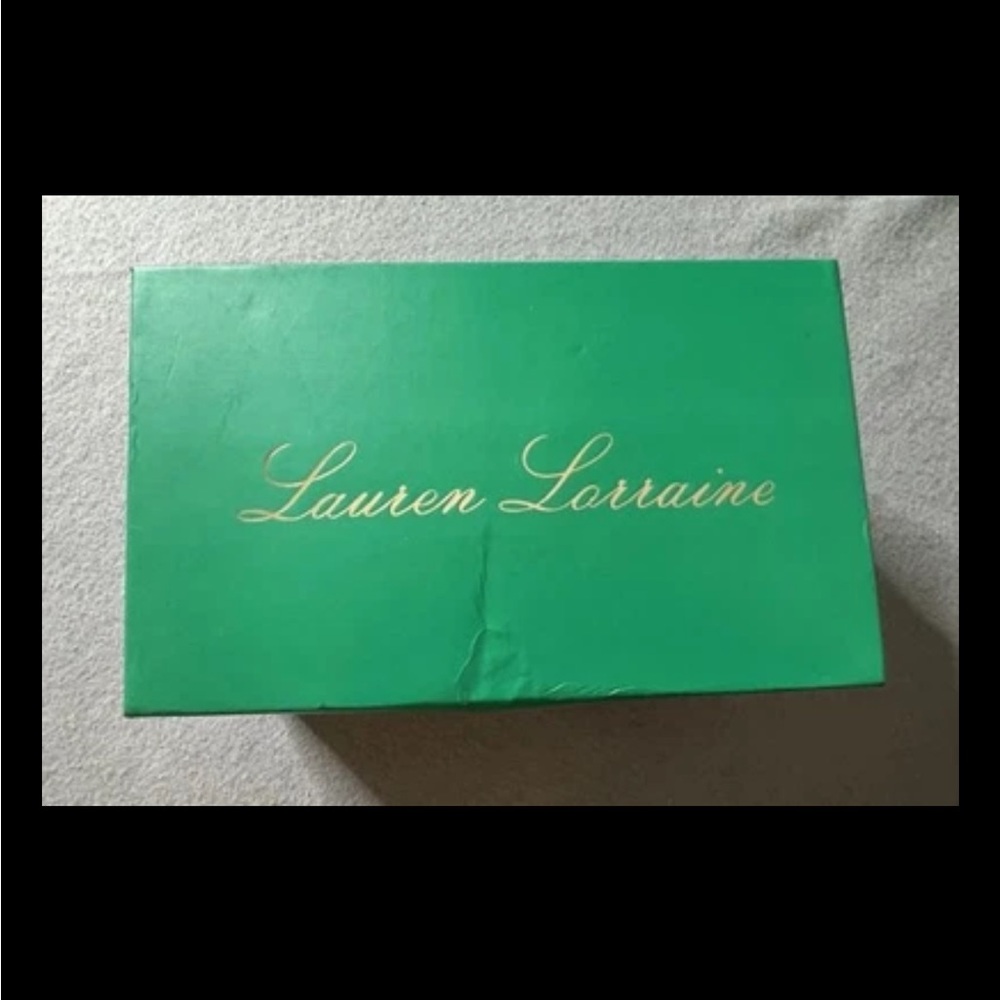 NEW Lauren Lorraine Wedge Heels Womens 9M Silver Bling Rhinestone Formal Classic - Picture 3 of 7